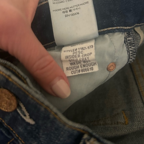 MOTHER Sky Blue Cropped Jeans - Picture 6 of 6